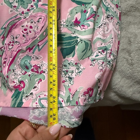 Carmen Marc Valvo Pink and Blue Floral Swim Coverup new - Picture 11 of 12